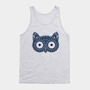 Mandala Owl Blue T-Shirt Tank Top